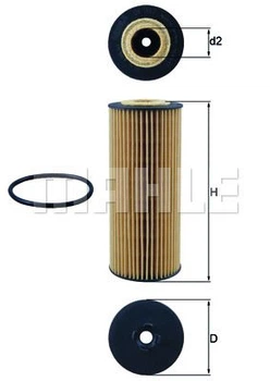 Фільтр масляний Knecht OX1162D