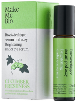 Сироватка для шкіри навколо очей Make Me Bio Cucumber Freshness з ролером освітлювальна 10 мл (5903111374730)