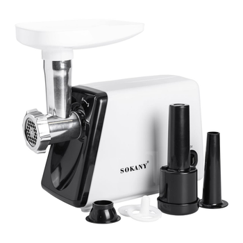 Професійна м'ясорубка електрична Sokany SK-312 Meat Grinder 2500 Вт Білий