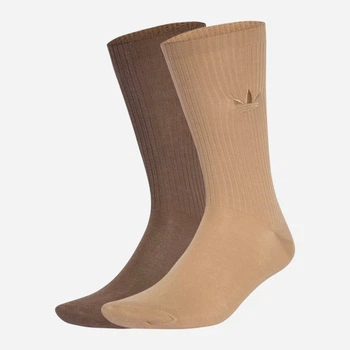 Набір жіночих шкарпеток високих бавовняних Adidas Everyday Icons Crew Sock 2 Per Pack JW8002 37-39 2 пари Бежевий (4068807892002)