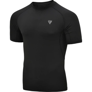 Рашгард з коротким рукавом RDX T15 Black L