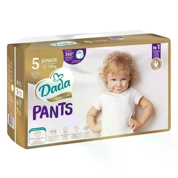 Подгузники трусики дада пантс детские Dada Extra Care Pants 5 Junior памперсы трусиками для детей весом 12-18 кг 42 шт.