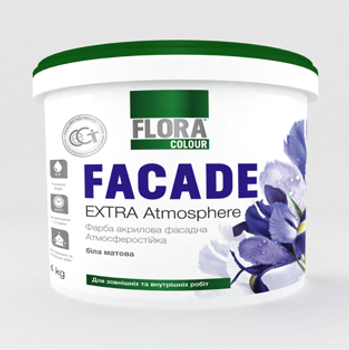 Фасадная краска атмосферостойкая Flora Colour Extra Atmospehere 7кг