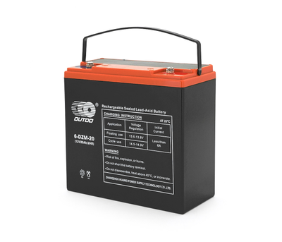 Тягова акумуляторна батарея AGM OUTDO 6-DZM-20, 12V 20Ah, (180 х 78 х 170), Q2