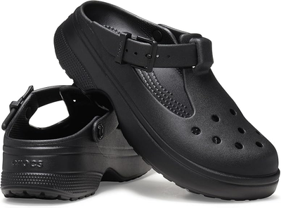 Жіночі Крокс сандалі Мері Джейн Чорні Crocs Classic Mary Jane Black (39-40, чорний)