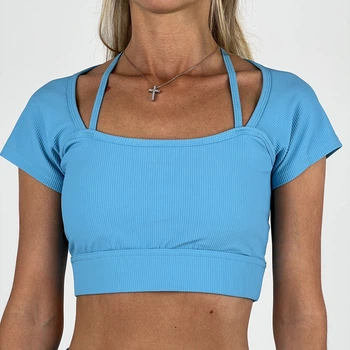 Спортивный топ Natursport ZC6397DX Голубой M – Брендовая одежда