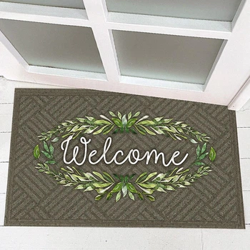 Килимок придверний з принтом "Welcome"