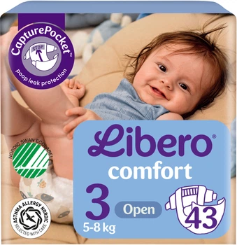 Подгузник детский Libero Comfort Размер 3 43 шт (7310361149229)