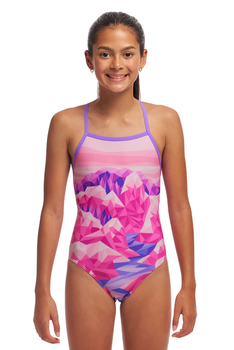 Детский купальник Funkita Girl's Strapped In One Piece Rockie High (FKS034G71983) размер 10 розовый 140