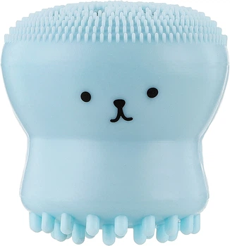 Силіконова щіточка для очищення пір, блакитна - Reclaire Exfoliating Jellyfish Silicone Brush