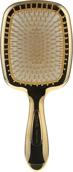 Щетка для волос прямоугольная с зеркалом - Janeke Hairbrush With Mirror Gold (1043405-28828151)