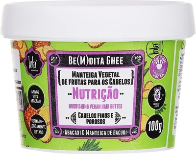 Маска для волосся зволожуюча Lola Cosmetics Be(M)dita Ghee з Ананасом та Маслом Бакурі для сухого волосся 100 мл (7899572805815)