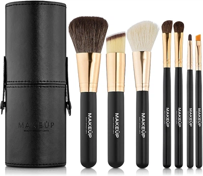 Набор кистей для макияжа в тубусе, черный, 7шт - MAKEUP (408067-27233932)