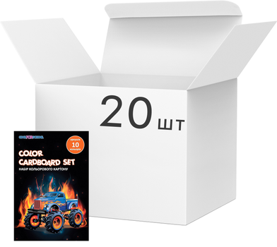 Набор цветного картона Cool For School А5 10 листов х 20 упаковок (CF21002-03_1)