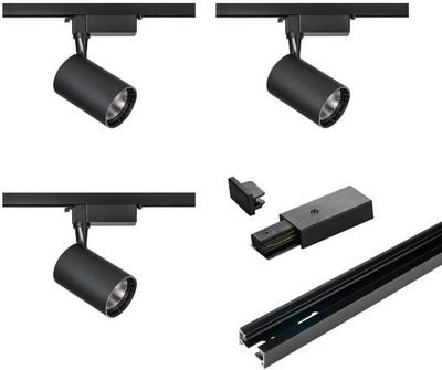 Zestaw oświetlenia szynowego X-Line STR-3X5B 3 x 5 W Black