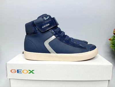 Детские ботинки хайтопы Geox Gisli 37 р синий/белый