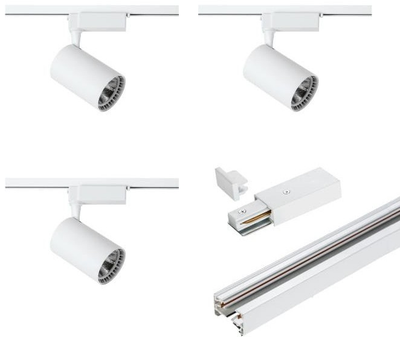Zestaw oświetlenia szynowego X-Line STR-3X5W 3 x 5 W biały