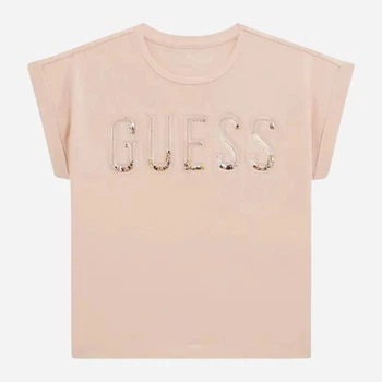 Детская футболка для девочки Guess 600396698 122 см Розовая (1159837437)