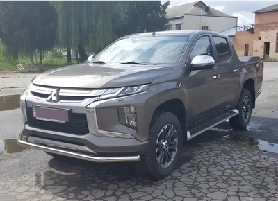 Передній захист ST008 (нерж) для Mitsubishi L200 2015-2024 рр
