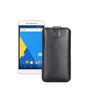 Витяжка зі шкіри для телефону Bravis A505 Joy Plus Чорний