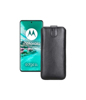 Витяжка зі шкіри для телефону Motorola Edge 40 Neo Чорний