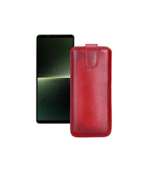 Витяжка зі шкіри для телефону Sony Xperia 1 V Червоний