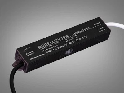 Ультратонкий блок питания для LED ленты Diasha 12V 36W IP67 3А