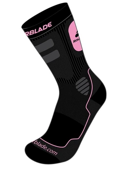 Шкарпетки для роликів жіночі Rollerblade HIGH PERFORMANCE W SOCKS L Nero/fuchsia (06A56100 9E3)