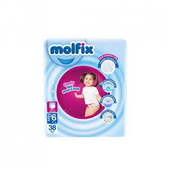 Подгузники Molfix Трусики 6 Extra Large 15+ кг 38 шт (8690536842735)