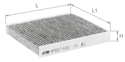 Фильтр салона угольный Alpha Filter CITROEN C4 Aircross; FIAT Fullback; PEUGEOT 4007; 4008; ISUZU D-MAX; MITSUBISHI L 200; Outlander II(III); Pajero Sport III; Lancer VIII; ASX; 7803A004; 6447ZX; 6479E9 (AF5017A)