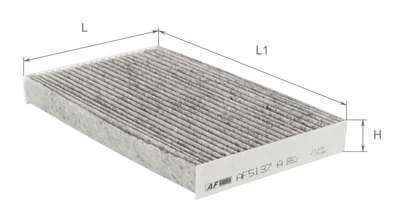 Фильтр салона Alpha Filter Renault Megane 1.2-2.0L/1.5-2.0D 08-; Fluence 1.6-2.0L/1.5D 10-; угольный (AF5137A)
