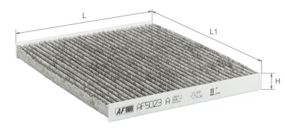 Фильтр салона угольный Alpha Filter Hyundai Accent (06-); Creta (16-); I30 (11-); Elantra (10-16); Kia Ceed (12-); Carens; ( AF5023A )