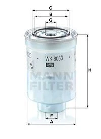 Паливний фільтр MANN-FILTER (WK8053Z)