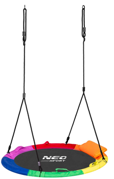 Huśtawka Neo-Sport Bocianie gniazdo Swingo 120 cm XXL Wielokolorowa (5903890617660)