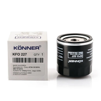 Фильтр очистки масла корпусный KFO-227 Könner Chery Amulet, Chery Jaggi (S21), Chery Kimo (S12), Chery QQ6, Chery S18D Beat, ZAZ Forza, Toyota Camry 10 (91-96), Toyota 4 Runner (90-95), Toyota Land Cruiser 100 (02-), Toyota Land Cruiser 90 (96-), Toyota P