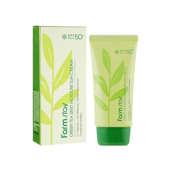 Солнцезащитный крем с экстрактом зеленого чая Farm Stay Green Tea Seed Moisture Sun Cream
