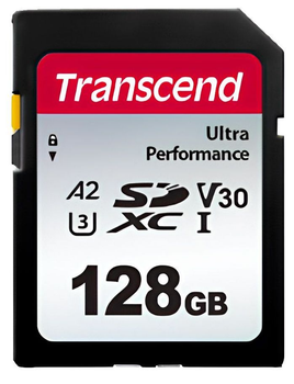 Карта памяти Transcend 128GB SD class 10 UHS-I U3 4K (TS128GSDC340S)