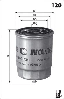 Фильтр топливный Mecafilter ELG5366 Mecafilter (ELG5366)