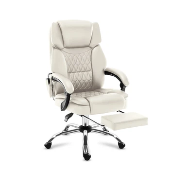 Офисное кресло с массажем Mark Adler Boss 6.0 Beige ткань