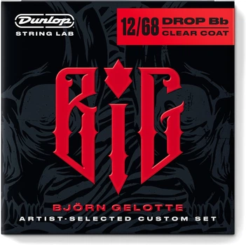 Струны для электрогитары Dunlop BIG1268 Björn Gelotte Clear Coat Drop Bb (R128724)