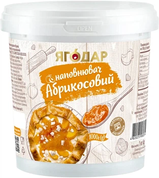 Начинка термостабильная YAGODAR Абрикосовая с кусочками ягод 1 кг (2653893880)