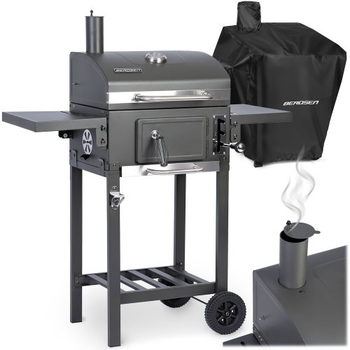 Grill węglowy Berdsen BD-892 z pokrowcem Czarny (5903890630362)