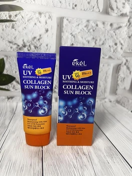 Сонцезахисний крем Ekel Soothing Moisture Collagen Sun Block зволожуючий з колагеном SPF50 70мл