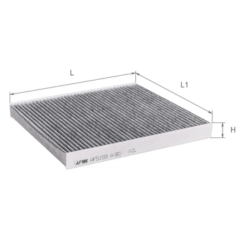 Фильтр салона Alpha filter Jeep Grand Cherokee/Dodge Durango 11- угольный (AF5159a)