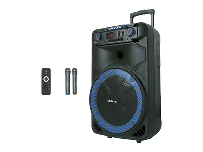 Акустична переносна колонка ZXX-1011 800Вт 15" 45х72х36см USB/SD/FM/BT/2MIC/ДК 1шт