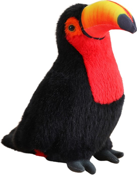 Maskotka-przytulanka Lean Toys Tukan Czerwony 20 cm 13817 (5905991033097)
