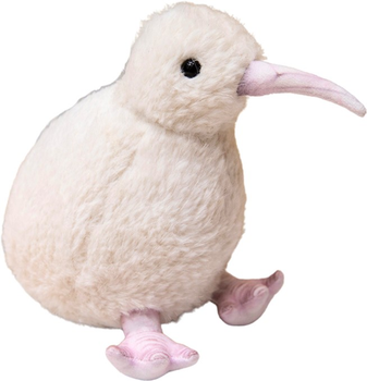 Maskotka-przytulanka Lean Toys Ptak Kiwi Biały 17 cm 13838 (5905991033295)