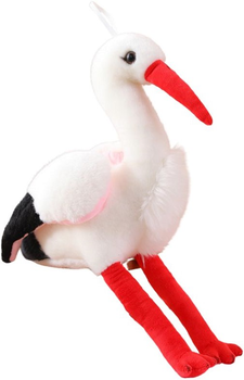 Maskotka-przytulanka Lean Toys Ptak Bocian 37 cm 13948 (5905991033929)