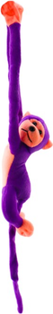 Maskotka Lean Toys Małpka z dźwiękiem Fioletowa 60 cm 16809 (5905884451267)