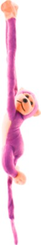 Maskotka Lean Toys Małpka z dźwiękiem Różowa 80 cm 16816 (5905884451335)